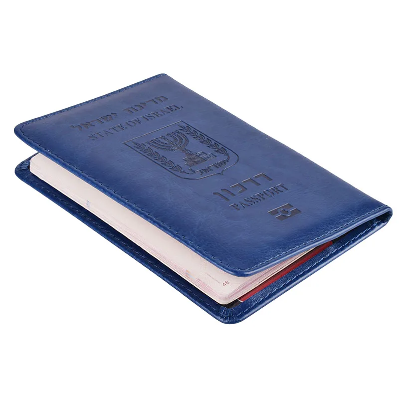Чехол для паспорта в Израиле из Искусственной Кожи для Путешествий, кошелек, Мужской, Женский, Израильский Держатель для кредитных карт, защитный чехол - 1
