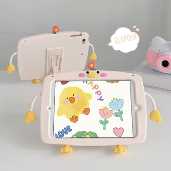 Чехол-подставка Для Xiaomi Pad 6 11 дюймов Для MiPad5 pro Мультфильм Цветок Курица Силиконовый Детский Противоударный Безопасный Чехол Лучший Подарок