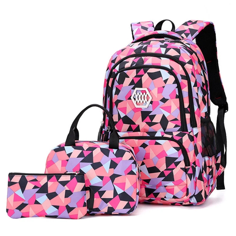 Школьные сумки для подростков, Школьный рюкзак для Девочек, Большой Емкости, Школьный Рюкзак с Принтом Для Мальчиков, Набор Рюкзаков, Детские Милые Сумки для Книг - 0