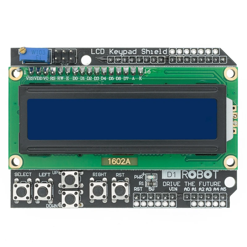 Экран ЖК-клавиатуры LCD1602 Модульный дисплей LCD 1602 для Arduino ATMEGA328 ATMEGA2560 raspberry pi UNO синий экран - 0