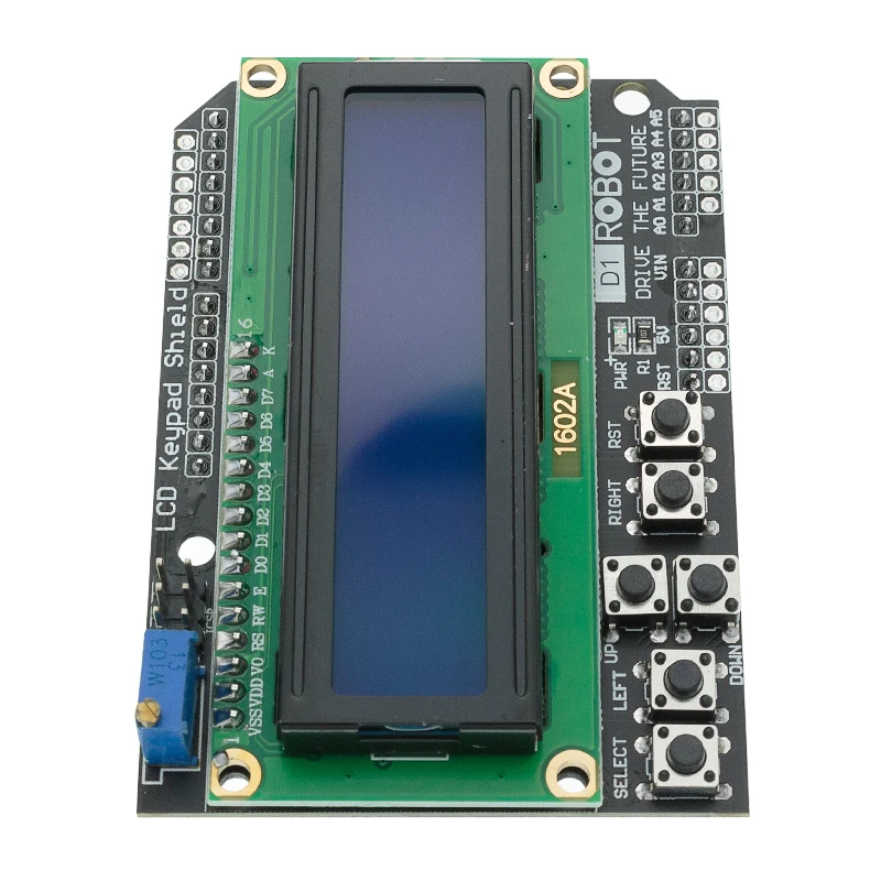 Экран ЖК-клавиатуры LCD1602 Модульный дисплей LCD 1602 для Arduino ATMEGA328 ATMEGA2560 raspberry pi UNO синий экран - 4