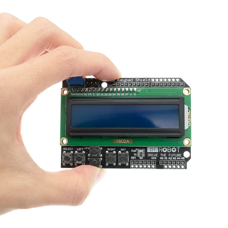 Экран ЖК-клавиатуры LCD1602 Модульный дисплей LCD 1602 для Arduino ATMEGA328 ATMEGA2560 raspberry pi UNO синий экран - 5