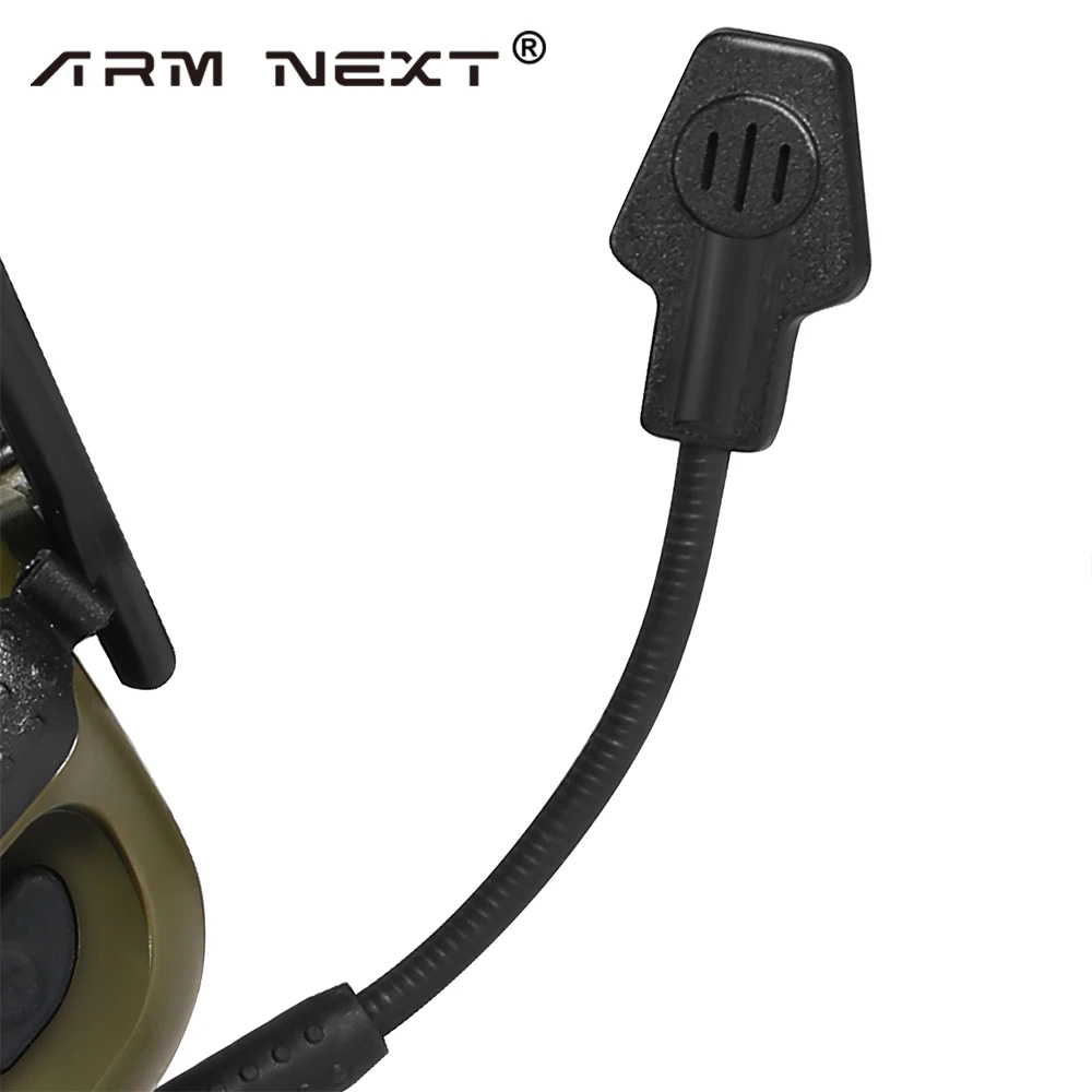 Электронная тактическая гарнитура для стрельбы ARM NEXT NRR22dB и набор адаптеров PTT для защиты слуха Baofeng от радиосвязи - 2
